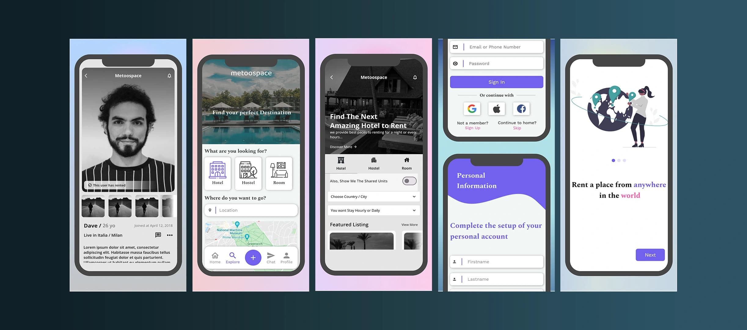 Metoospace — hotel booking platform